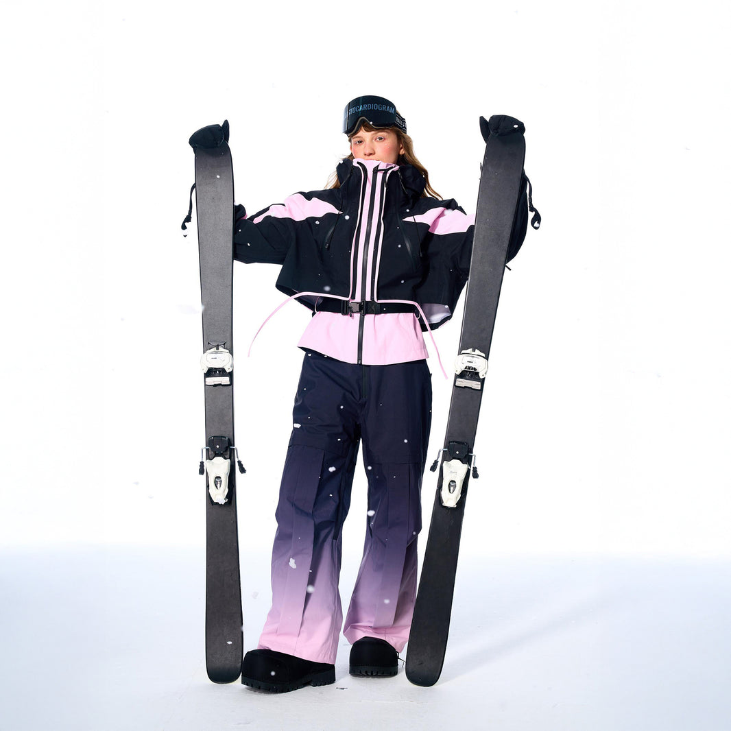 BCG Gradient Bib Pants with Bustier Design