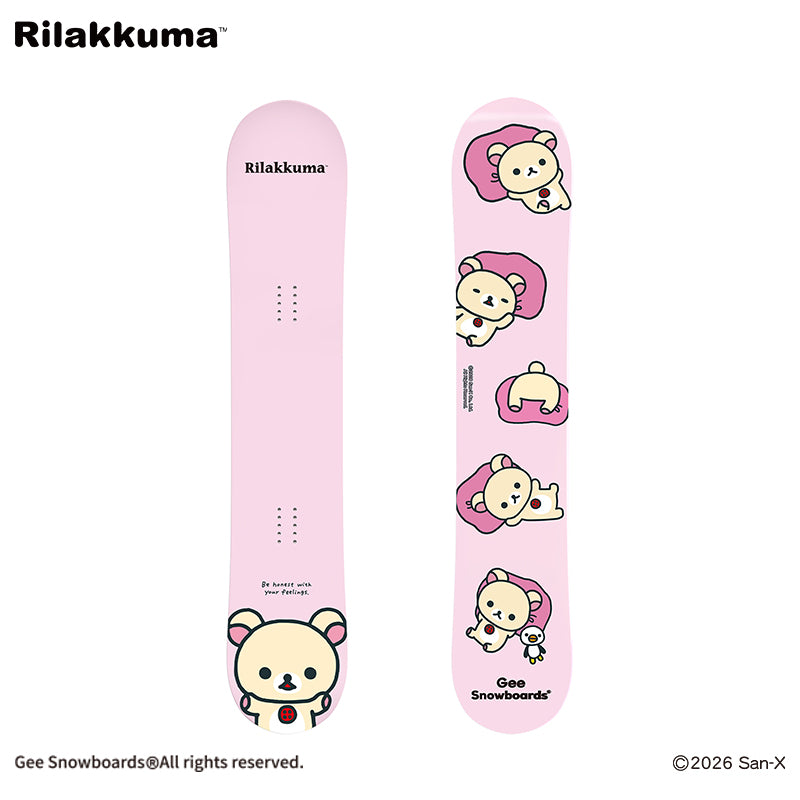 Gee Snowboards × Rilakkuma Snowboard - Korilakkuma — official product image