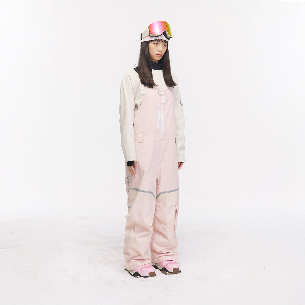 Vector Dusty Pink Glow 2L Bib Pants - Unisex