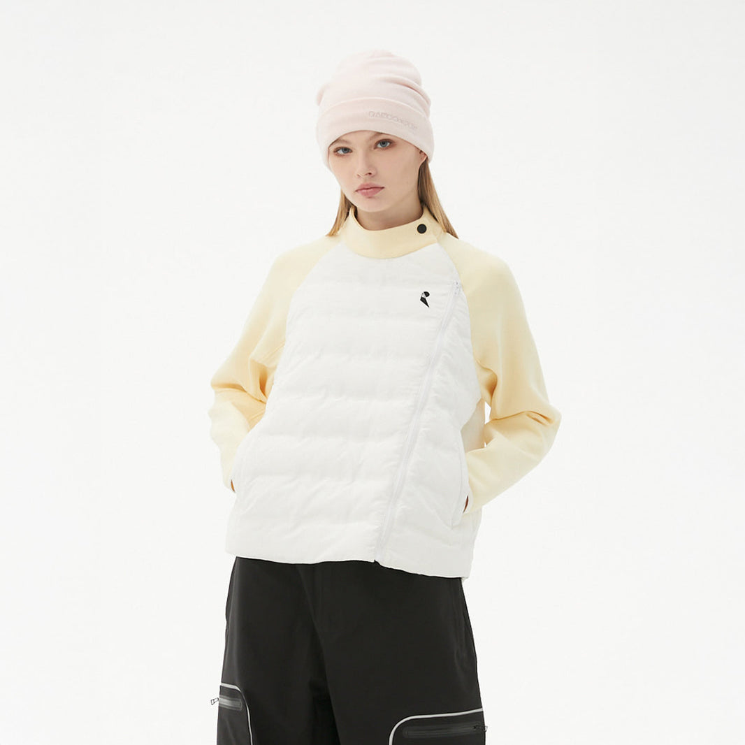 RandomPow DOWN MID LAYERS 白色&黄色