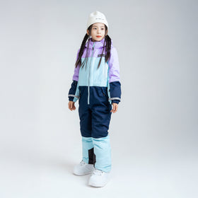 Capelin Crew Girls' Suit Blue Purple