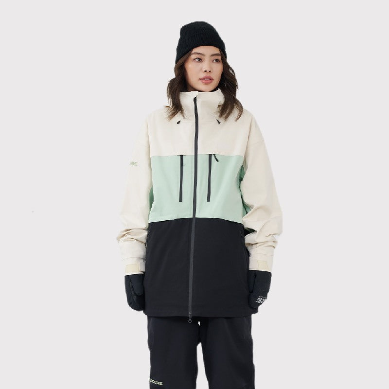 Goski Flex Snow Jacket White&Green&Black