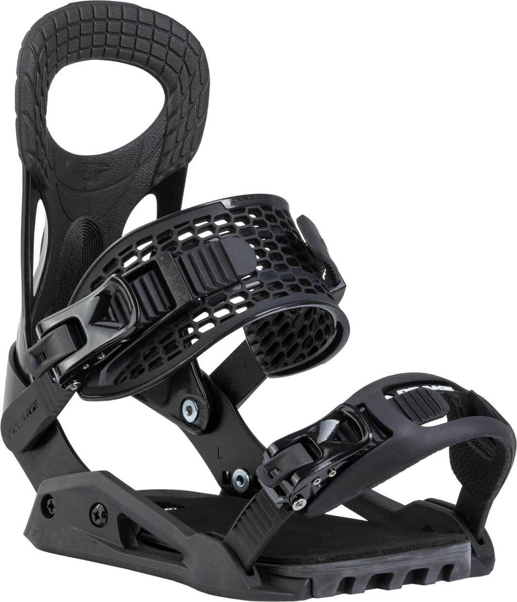 Northwave Drake King Snowboard Bindings — Black, front three-quarter