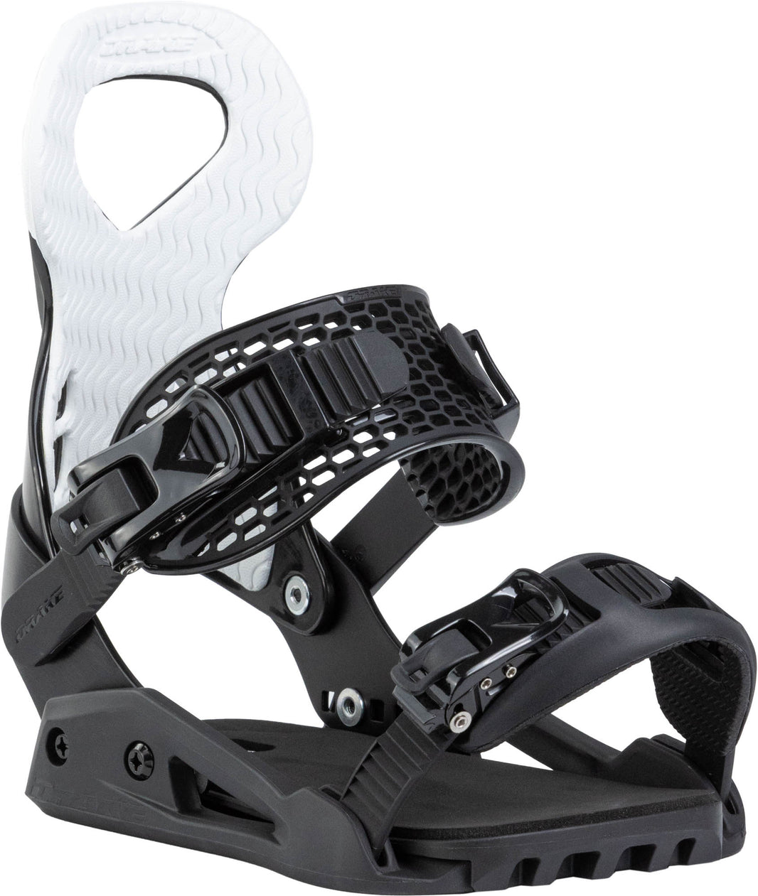 Northwave Drake Queen Snowboard Bindings — Black, front three-quarter