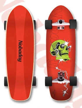 Nobaday 32 Inch Surf Skateboard - Seek Skull