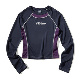 Blue Logo Long Sleeve T-Shirt