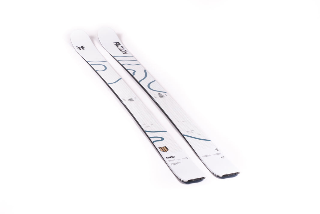 Faction Agent 1 White Skis (26/27) — official product image