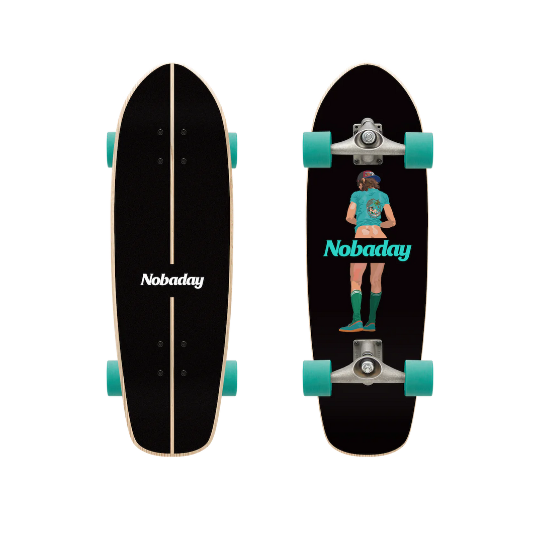 Nobaday 32 Inch Surf Skateboard - Shaka Truce