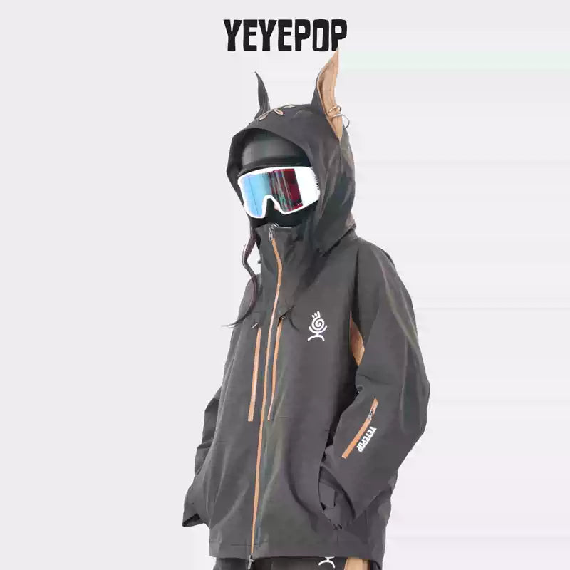 YEYEPOP Doberman Insulated Ski & Snowboard Jacket - Unisex