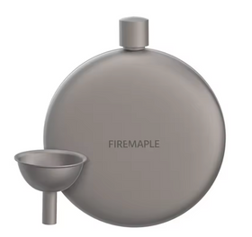 Fire Maple Ash Titanium Hip Flask