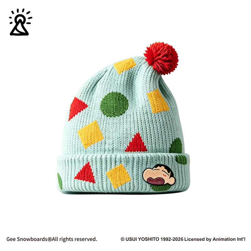 Gee Snowboards × Crayon Shin-chan Pyjama Helmet Cover — official product image