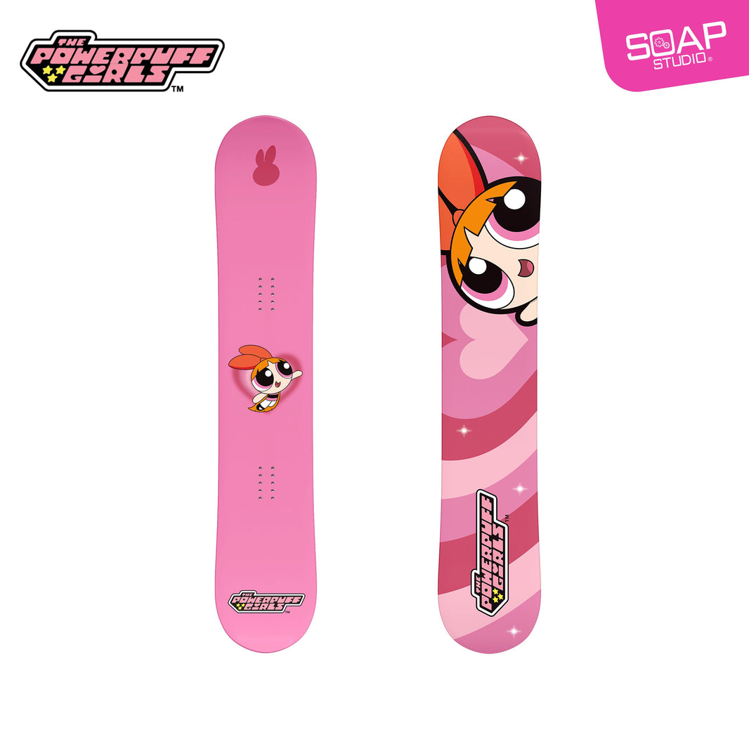 Gee Snowboards × Powerpuff Girls Snowboard in Blossom — official product image