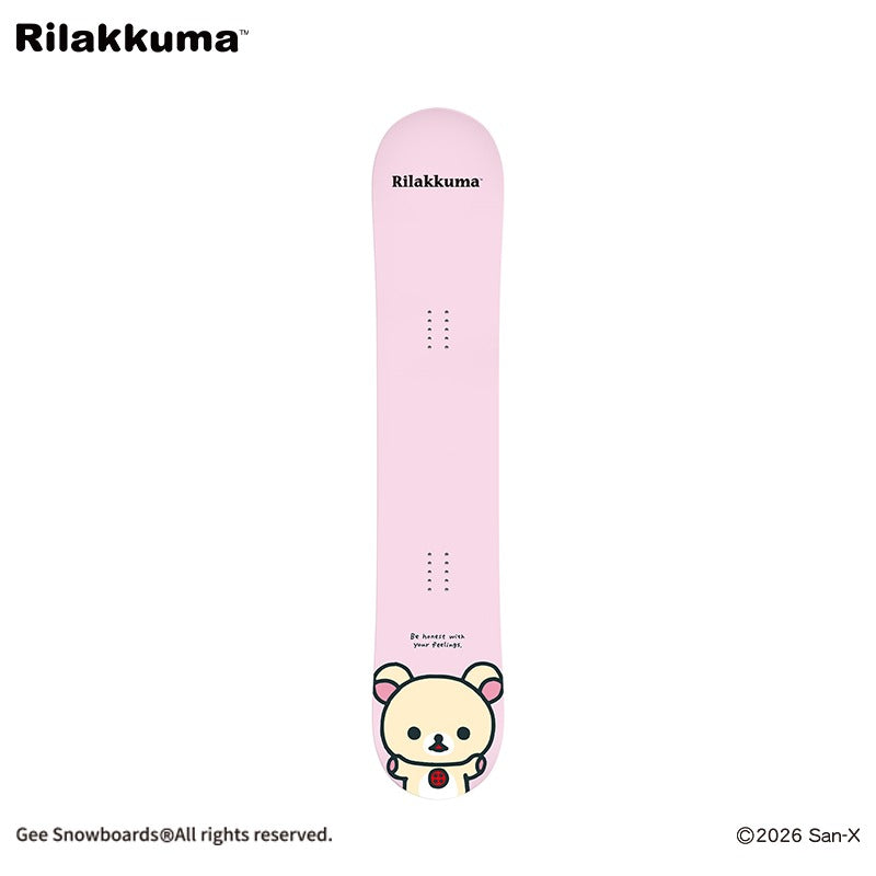 Gee Snowboards × Rilakkuma Snowboard - Korilakkuma - top sheet