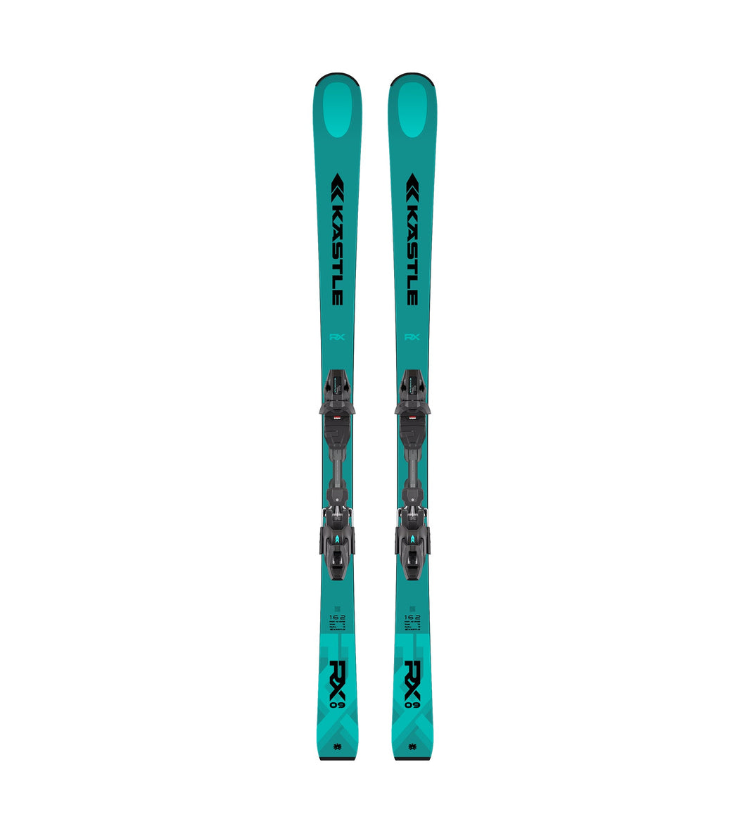 Kastle RX9 Premium Skis + K12 TRI GW Bindings - Mint (26-27) — product image