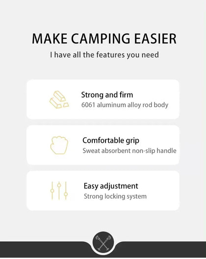 Naturehilke Qing Xue Base Three-Section  6061 Aluminum Alloy Trekking Pole