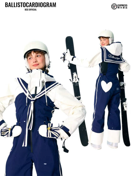 BCG Navy-Style Snow Bibs