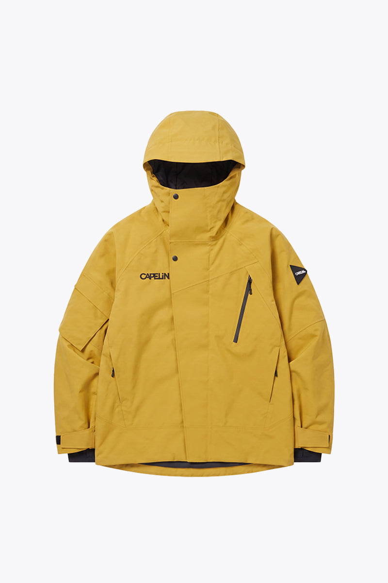 Capelin Crew Husk 3L Insulated Snowboard Jacket - Unisex in Sand Gold — Capelin Crew product image