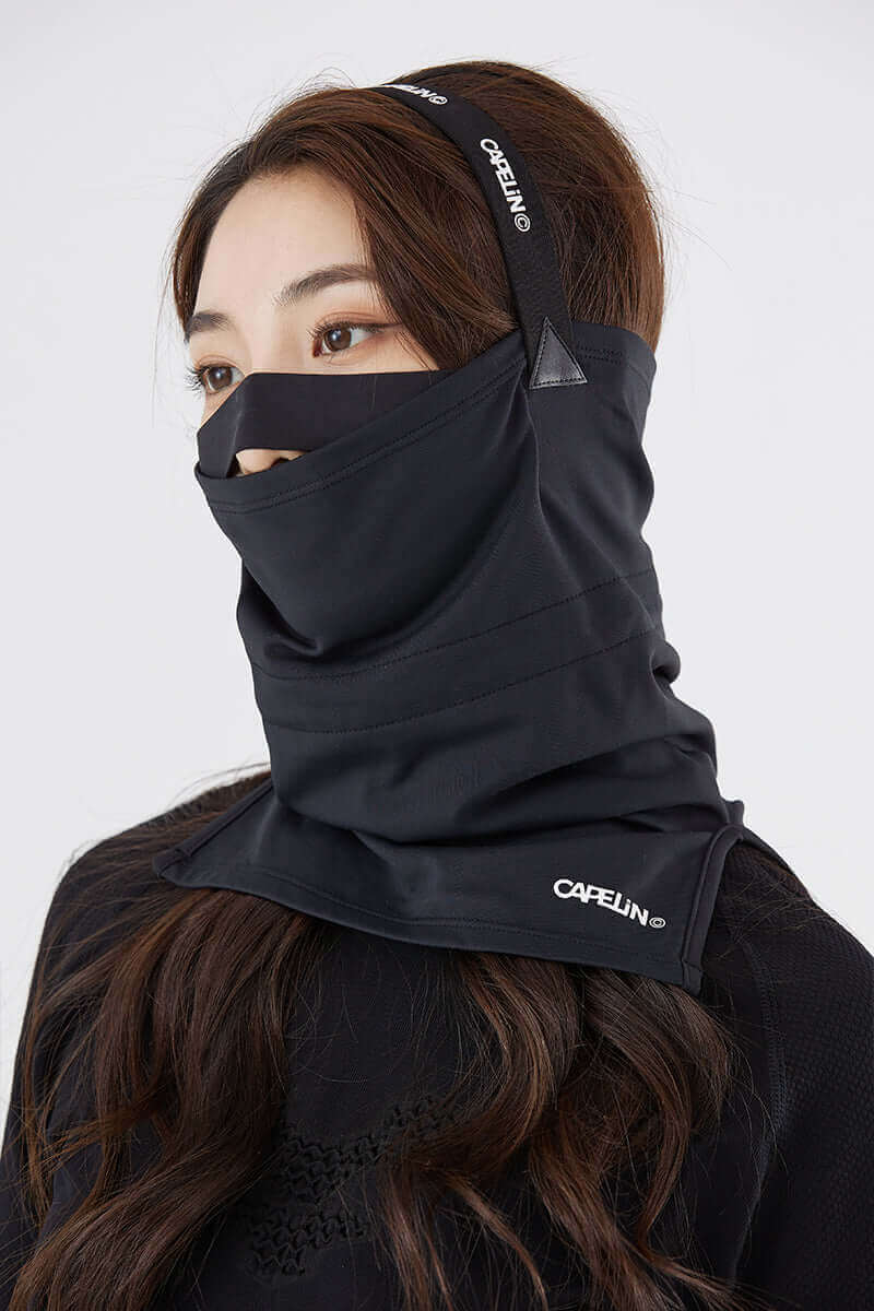 Capelin Crew Full-Coverage Face Cover - Unisex in Black — Capelin Crew product image