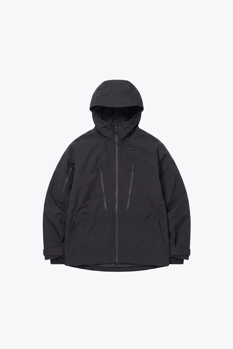 Capelin Crew Elkin 3L Insulated Snowboard Jacket - Unisex in Black — Capelin Crew product image