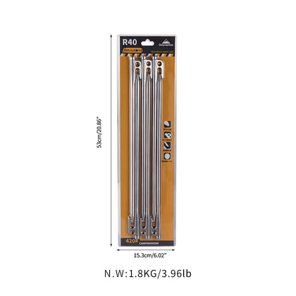 Campingmoon Ss Pegs 40cm – 6Pcs
