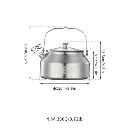 Camping Moon SW-1 Mini Stainless Steel Bonfire Kettle 2026