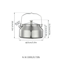 Camping Moon SW-1 Mini Stainless Steel Bonfire Kettle 2026