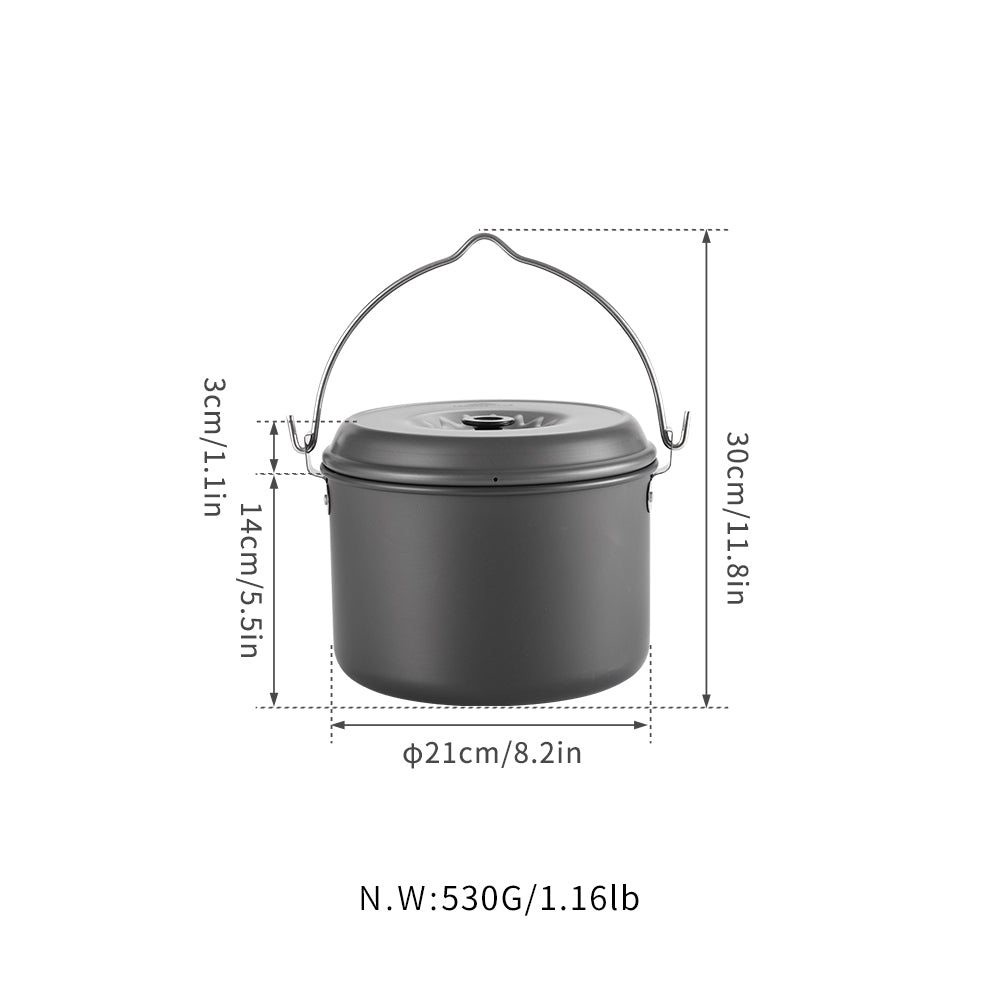 Camping Moon MC-230 4-Quart Portable Camping Pot