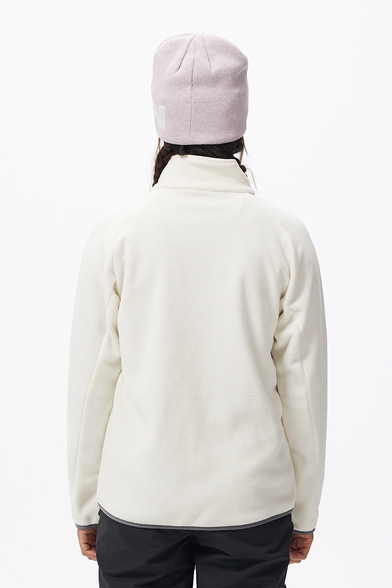 Capelin Crew Insulite Fleece Mid-Layer Jacket - Unisex in Cream White — Capelin Crew product image