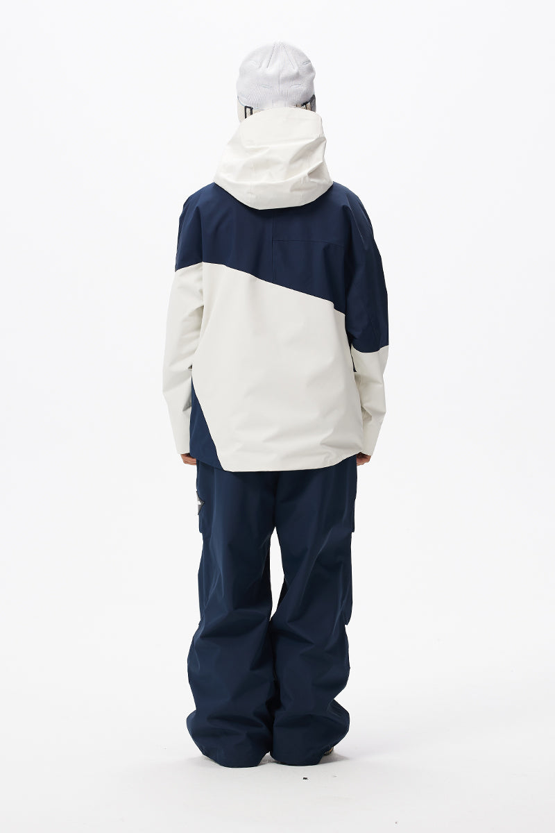 Capelin Crew Darkwave Snowboard Jacket - Unisex in Oxford Blue + Moon Beige — Capelin Crew product image