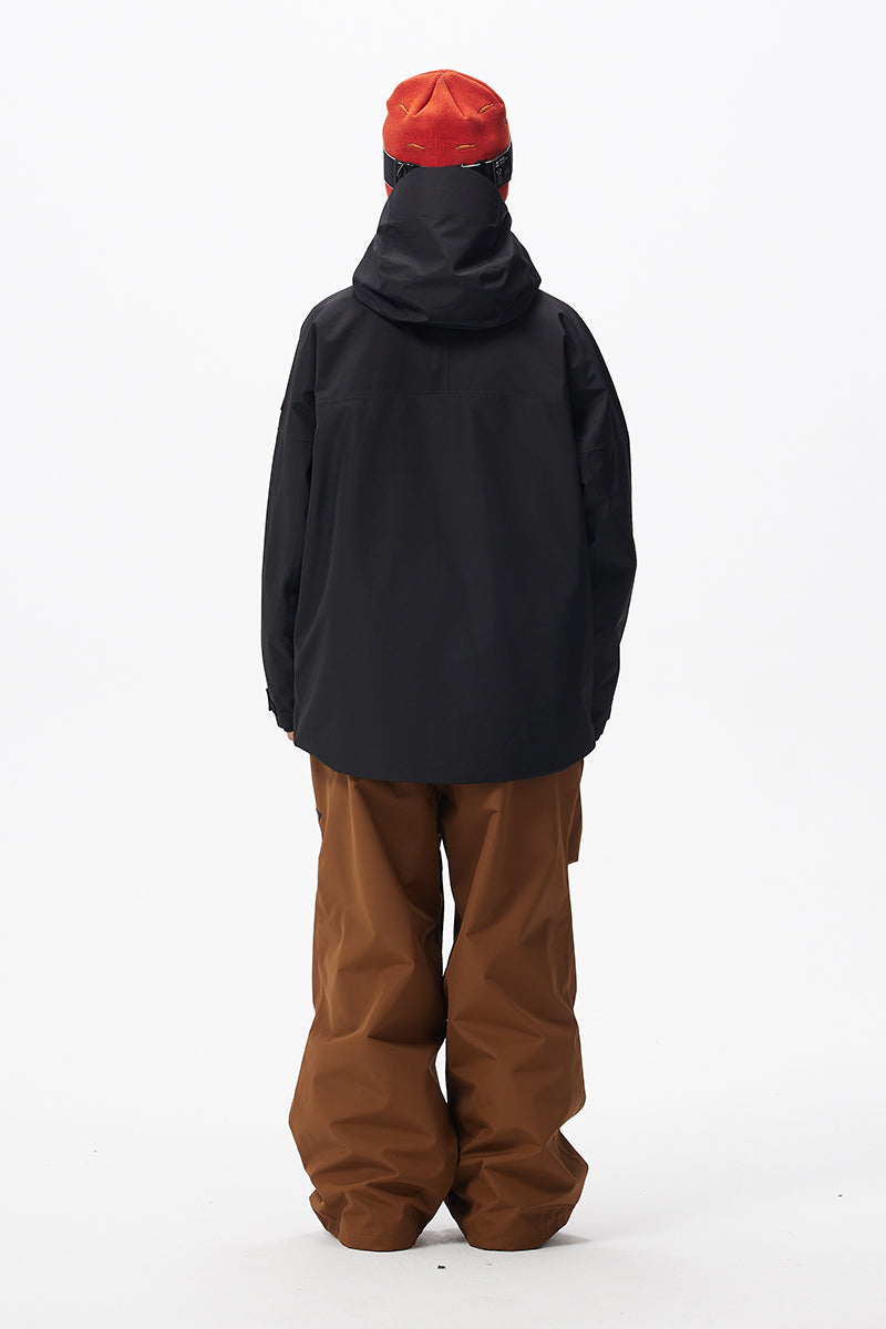 Capelin Crew Elkin 3L Insulated Snowboard Jacket - Unisex in Black — Capelin Crew product image