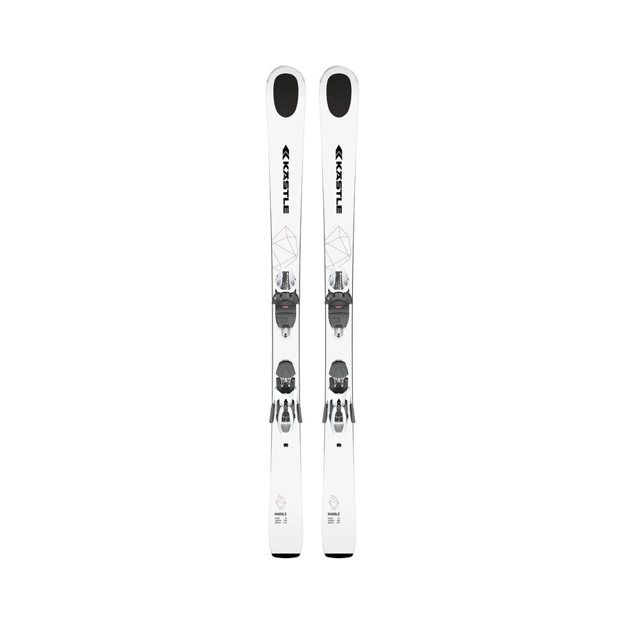 Kastle Marble 84 Premium Skis with K10 binding - upright topsheet view