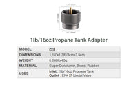Camping Moon Z22 Propane To Butane Adapter 2026