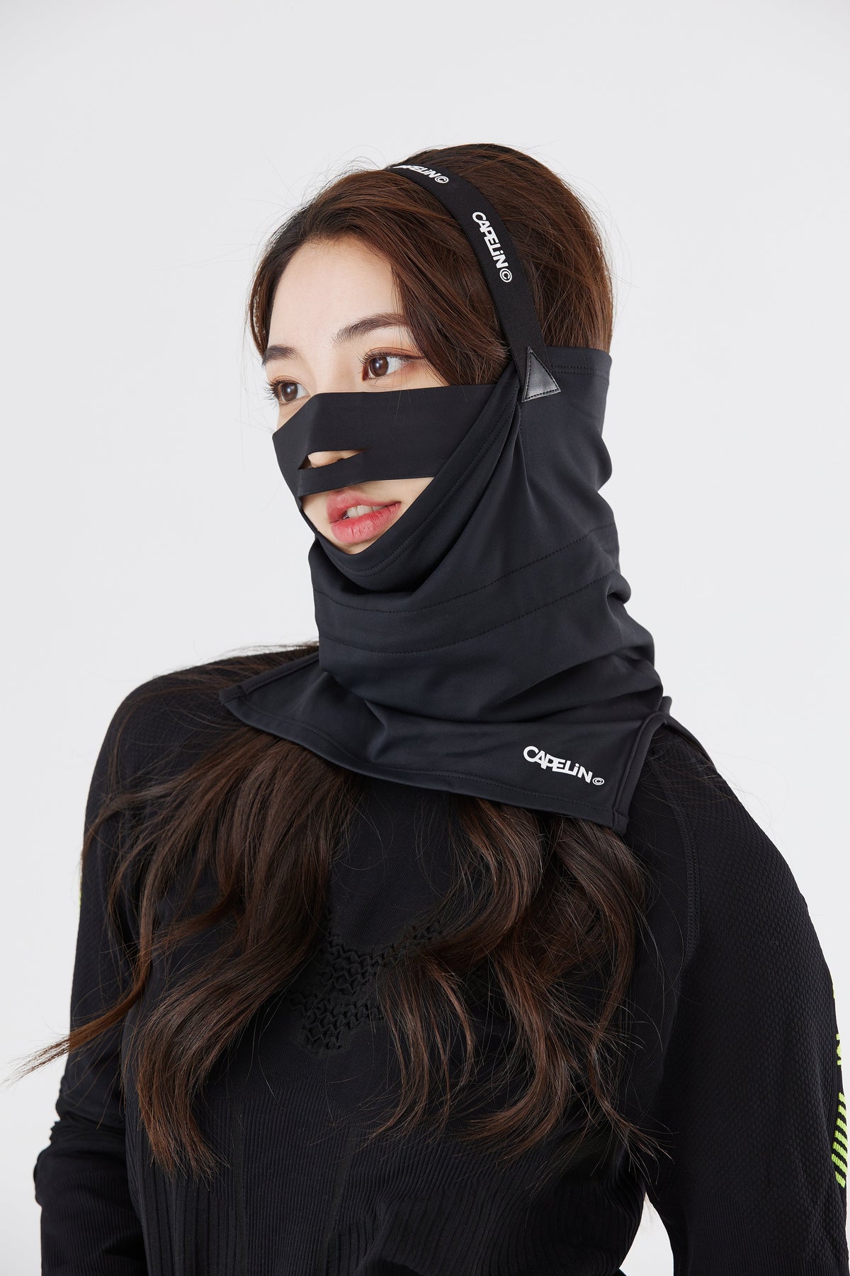 Capelin Crew Full-Coverage Face Cover - Unisex in Black — Capelin Crew product image