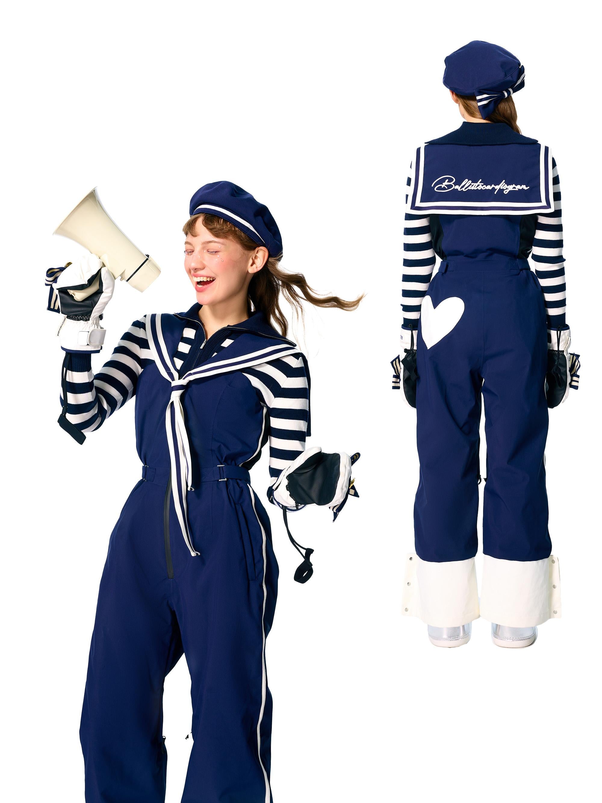 BCG Navy-Style Snow Bibs