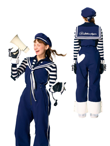 BCG Navy-Style Snow Bibs