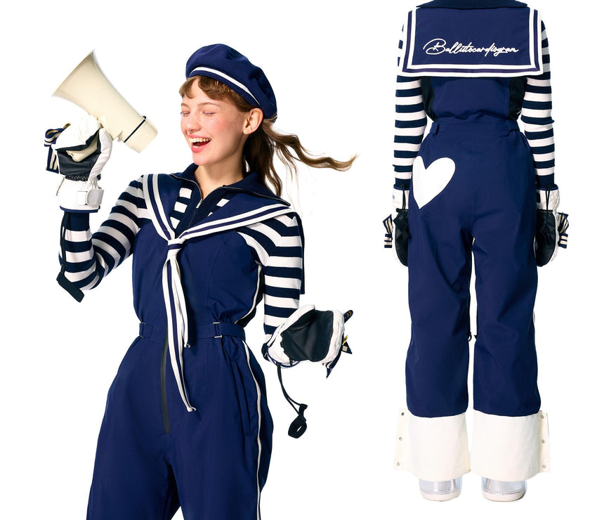 BCG Navy-Style Snow Bibs