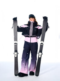 BCG Gradient Bib Pants with Bustier Design