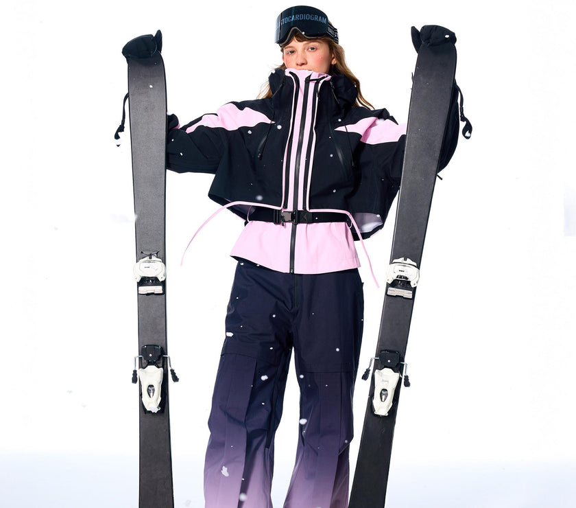 BCG Gradient Bib Pants with Bustier Design