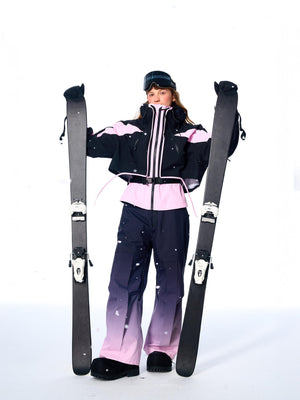 BCG Gradient Bib Pants with Bustier Design