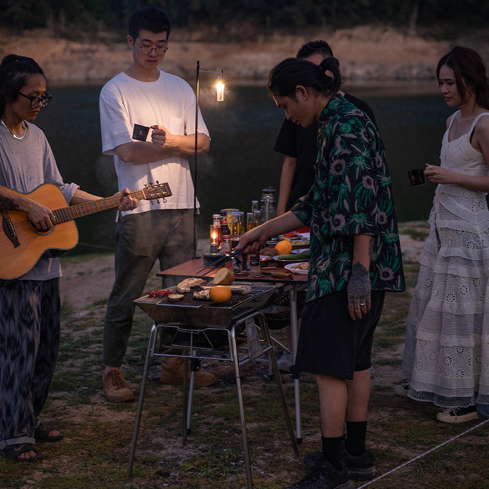 Campingmoon Grill Stand MT-5 with Storage Bag