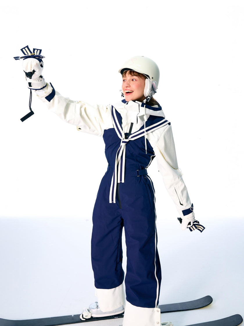 BCG Navy-Style Snow Bibs