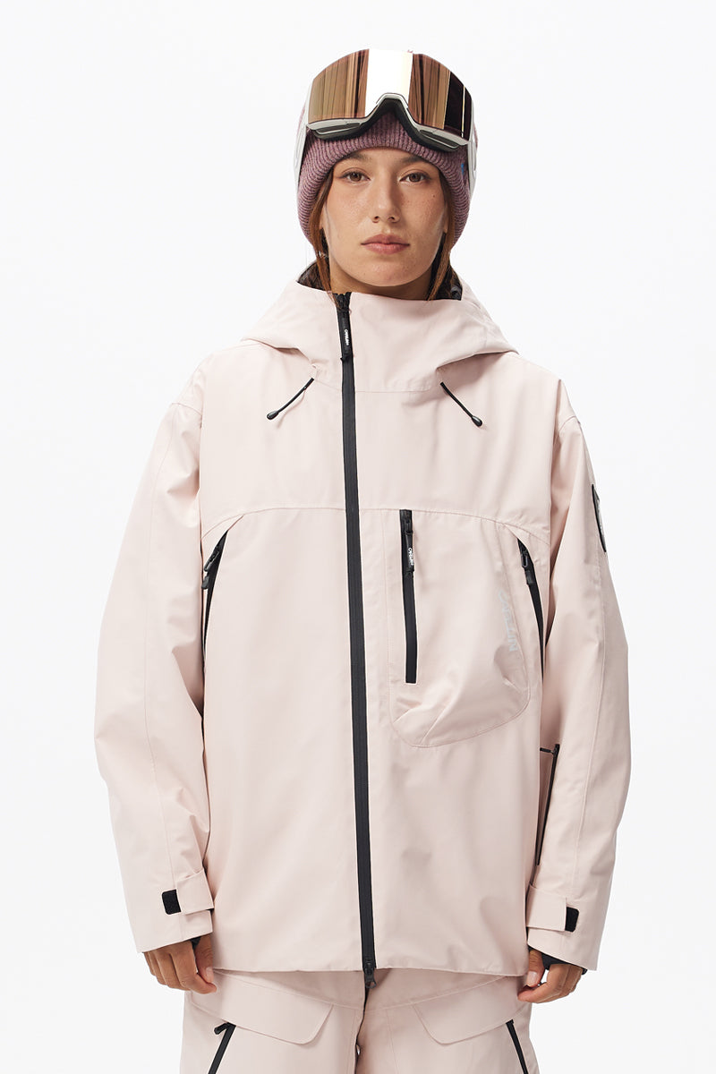 Capelin Crew Kovan 3L Insulated Snowboard Jacket - Unisex in Lotus Pink — Capelin Crew product image