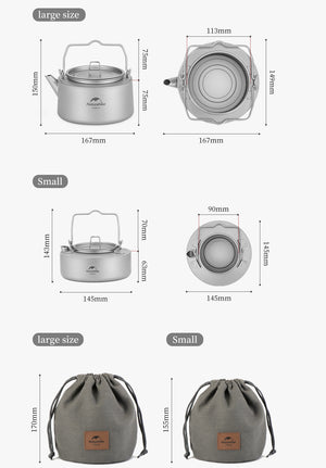 Naturehike Titanium Teapot 1L