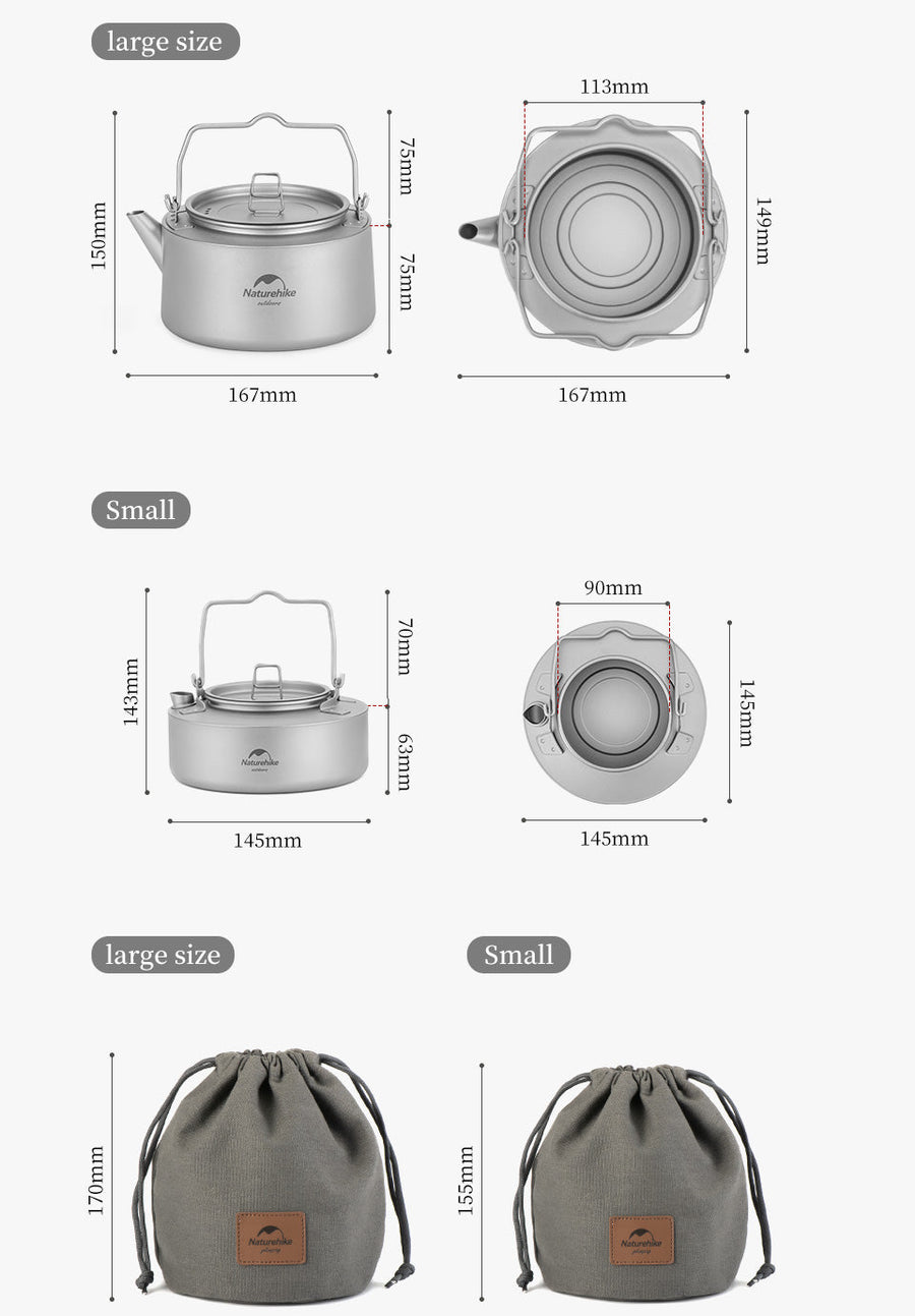 Naturehike Titanium Teapot 1L