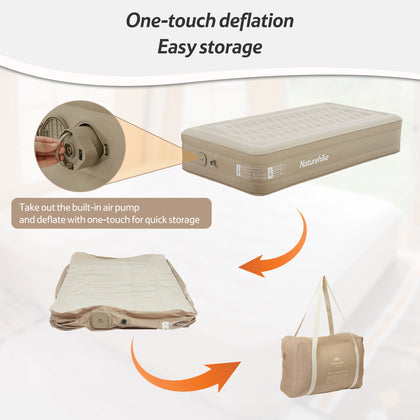 Naturehike C36 Inflatable Mattress Built-In Pump Khaki