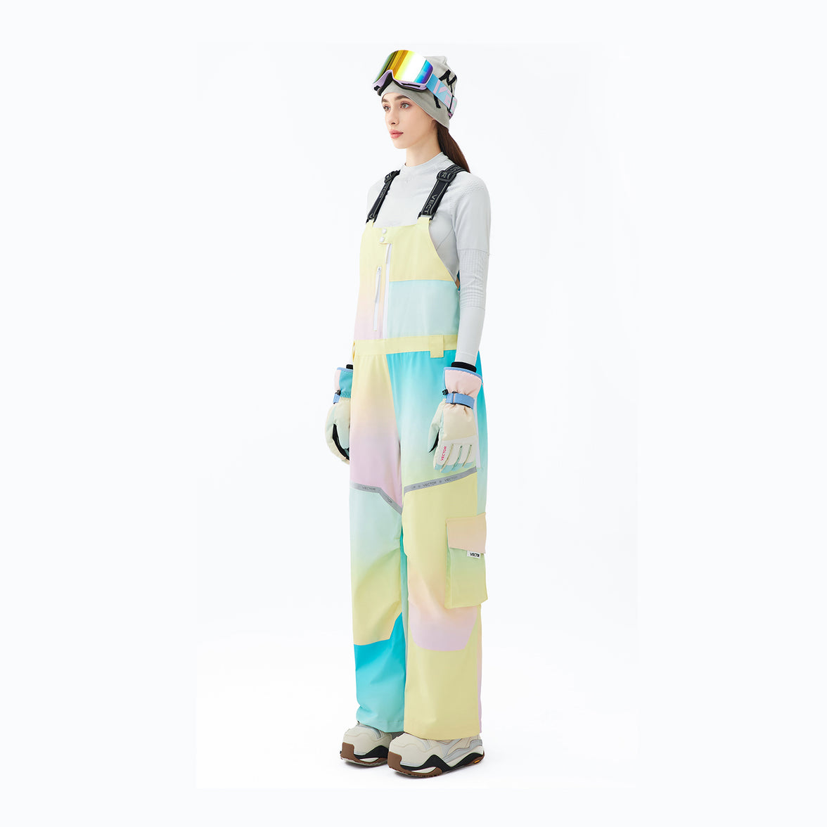 Vector Glacier Pastel  Glow 2L Bib Pants - Unisex