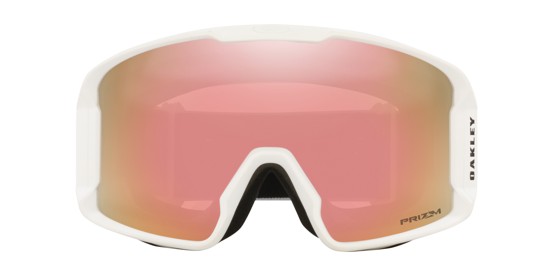 Oakley Line Miner L Snow Goggles in Matte White Prizm Rose Gold — official Oakley product image