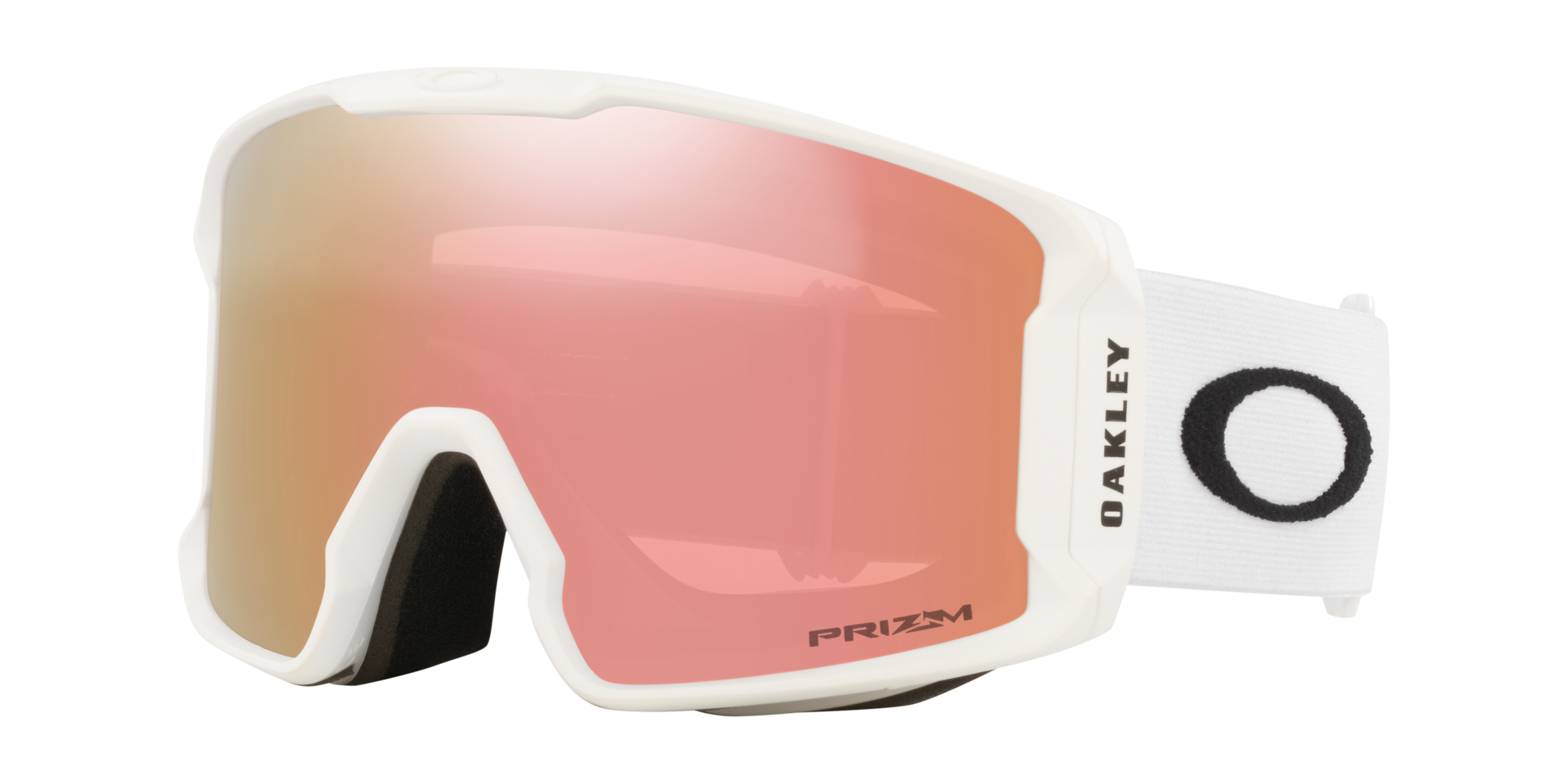 Oakley Line Miner L Snow Goggles in Matte White Prizm Rose Gold — official Oakley product image