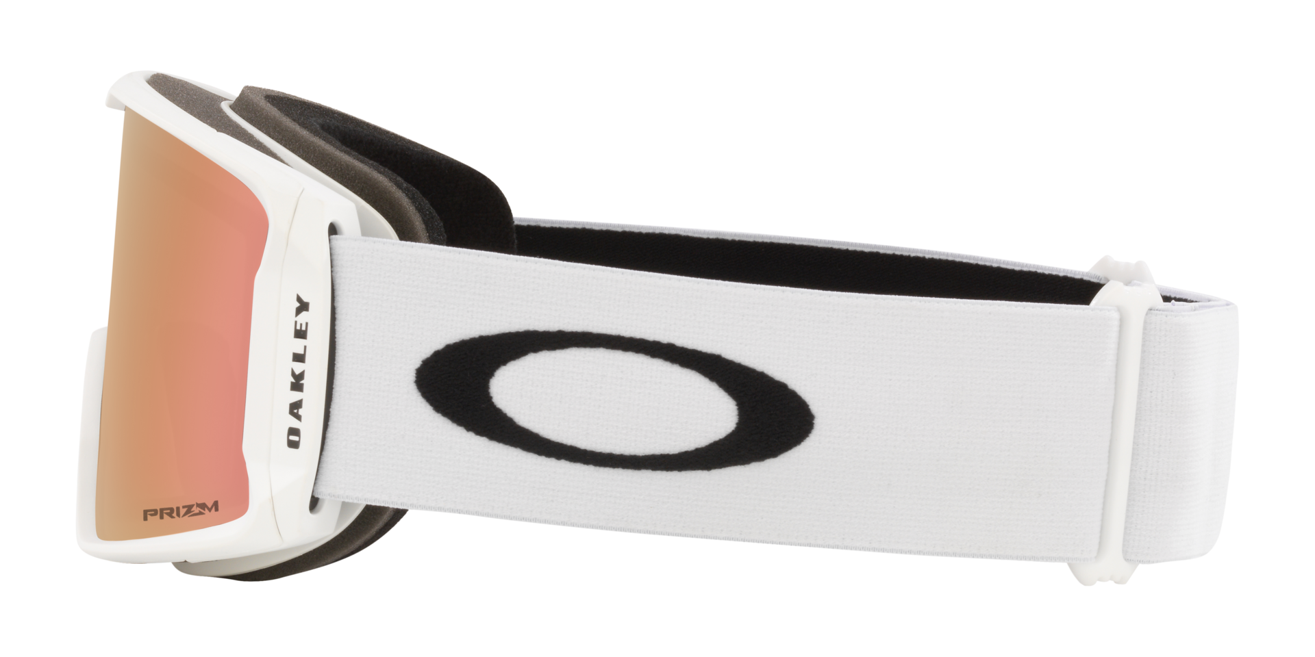 Oakley Line Miner L Snow Goggles in Matte White Prizm Rose Gold — official Oakley product image
