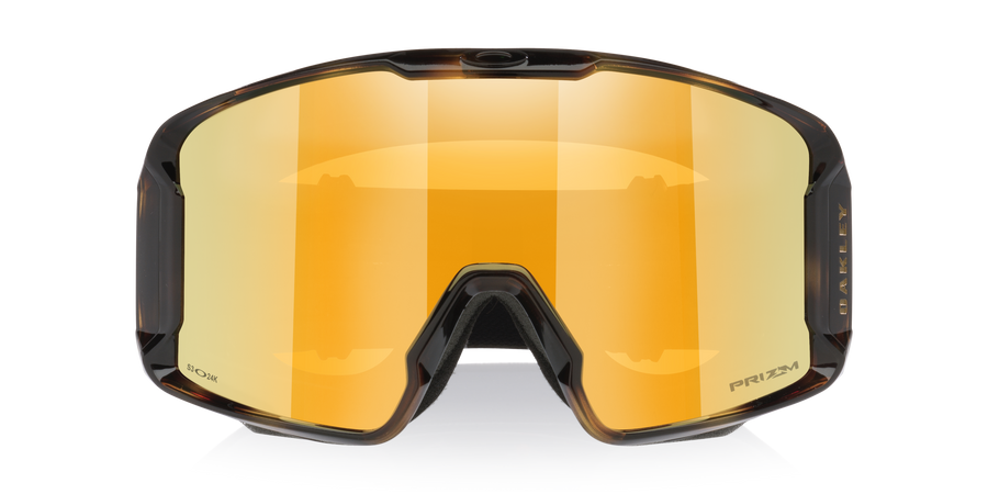 Oakley Line Miner L Snow Goggles in Brown Tortoise Prizm Snow 24K — official Oakley product image